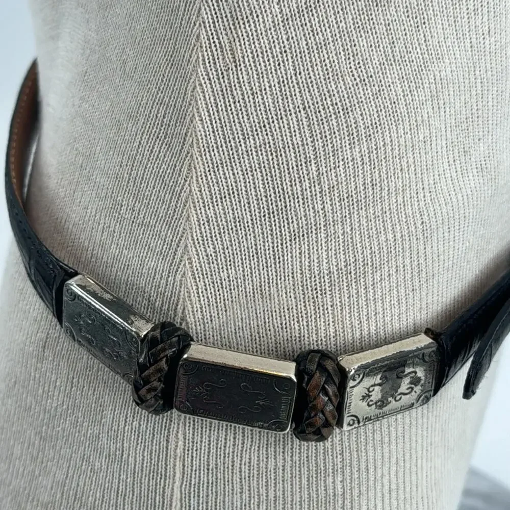Vintage western Brighton leather belt